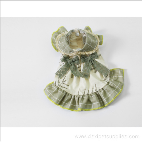 Summer Thin Plaid Princess Thin Style Dog Clothes